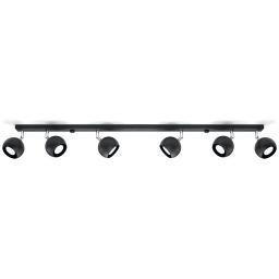 Sollux Lighting Oculare 6L lampa podsufitowa 6x40W czarna SL.0448