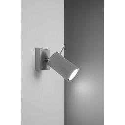 Sollux Lighting Ring kinkiet 1x40W szary SL.0449