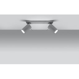 Sollux Lighting Ring lampa podsufitowa 2x40W szara SL.0450