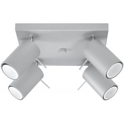 Sollux Lighting Ring 4 lampa podsufitowa 4x40W szara SL.0452