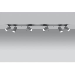 Sollux Lighting Ring lampa podsufitowa 6x40W szara SL.0454