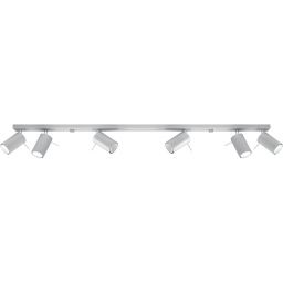 Sollux Lighting Ring lampa podsufitowa 6x40W szara SL.0454