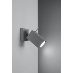 Sollux Lighting Merida 1 kinkiet 1x40W szary SL.0455