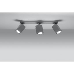 Sollux Lighting Merida 3 lampa podsufitowa 3x40W szara SL.0457