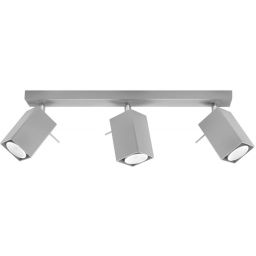 Sollux Lighting Merida 3 lampa podsufitowa 3x40W szara SL.0457