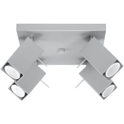 Sollux Lighting Merida 4 lampa podsufitowa 4x40W szara SL.0458