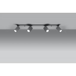 Sollux Lighting Merida 4 lampa podsufitowa 4x40W szara SL.0461