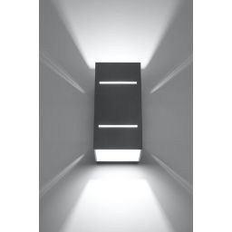 Sollux Lighting Blocco kinkiet 1x40W szary SL.0479