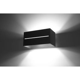 Sollux Lighting Lobo Maxi kinkiet 2x40W czarny SL.0530