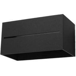 Sollux Lighting Lobo Maxi kinkiet 2x40W czarny SL.0530