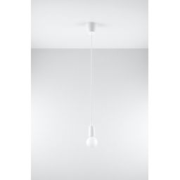 Sollux Lighting Diego lampa wisząca 1x60W biała SL.0569