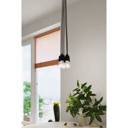 Sollux Lighting Diego lampa wisząca 3x60W czarna SL.0573