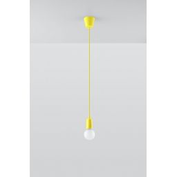 Sollux Lighting Diego lampa wisząca 1x60W żółta SL.0578