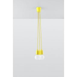 Sollux Lighting Diego lampa wisząca 3x60W żółty SL.0579