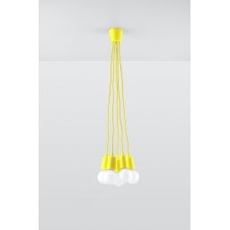 Sollux Lighting Diego lampa wisząca 5x60W żółta SL.0580