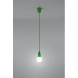 Sollux Lighting Diego lampa wisząca 1x60W zielona SL.0581