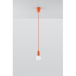 Sollux Lighting Diego lampa wisząca 1x60W pomarańczowa SL.0584