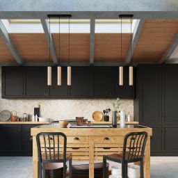 Sollux Lighting Lino lampa wisząca 2x40W drewno naturalne SL.0637