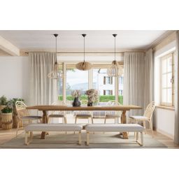 Sollux Lighting Aprilla lampa wisząca 1x60W czarny/drewno SL.0639