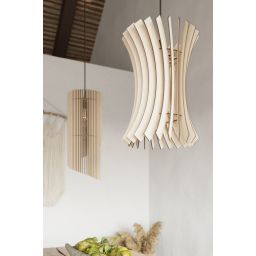 Sollux Lighting Alexia lampa wisząca 1x60W drewno SL.0640