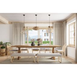 Sollux Lighting Elza lampa wisząca 1x60W drewno naturalne SL.0641