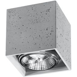 Sollux Lighting Valde lampa podsufitowa 1x40W szara SL.0646