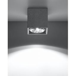 Sollux Lighting Valde lampa podsufitowa 1x40W szara SL.0646