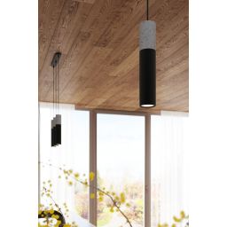 Sollux Lighting Borgio lampa wisząca 1x40W beton/czarna SL.0650