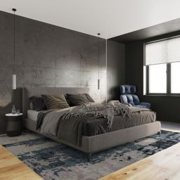 Sollux Lighting Luvo lampa wisząca 1x40W beton/czarna SL.0653