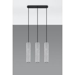 Sollux Lighting Luvo lampa wisząca 3x40W szara SL.0655