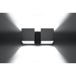 Sollux Lighting Quad 2 kinkiet 2x40W szary SL.0658