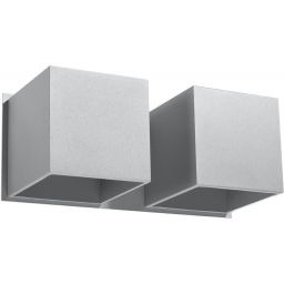 Sollux Lighting Quad 2 kinkiet 2x40W szary SL.0658