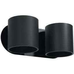 Sollux Lighting Orbis kinkiet 2x40W czarny SL.0660