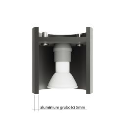 Sollux Lighting Orbis kinkiet 2x40W czarny SL.0660