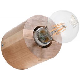 Sollux Lighting Salgado kinkiet 1x60W drewno naturalne SL.0673