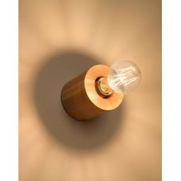 Sollux Lighting Salgado kinkiet 1x60W drewno naturalne SL.0673