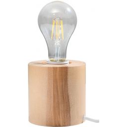 Sollux Lighting Salgado lampa biurkowa 1x60W drewno naturalne SL.0674