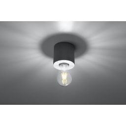 Sollux Lighting Salgado lampa podsufitowa 1x60W szara SL.0678