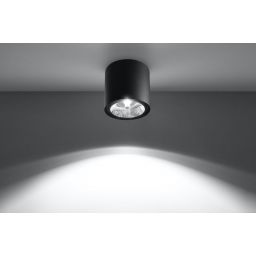 Sollux Lighting Tiube lampa podsufitowa 1x40W czarna SL.0697