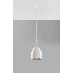 Sollux Lighting Falwiusz lampa wisząca 1x60W biała SL.0848