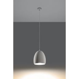 Sollux Lighting Falwiusz lampa wisząca 1x60W biała SL.0848