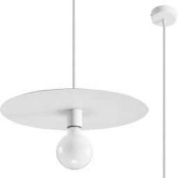 Sollux Lighting Flavio lampa wisząca 1x60W biała SL.0852