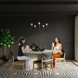 Sollux Lighting Piccolo 5 lampa wisząca 5x60W czarna SL.0855