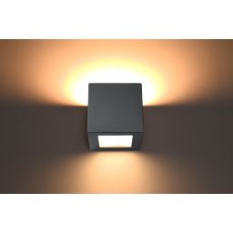 Sollux Lighting Leo kinkiet 1x60W szary SL.0871
