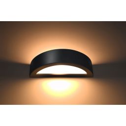 Sollux Lighting Atena kinkiet 1x60W czarny SL.0874