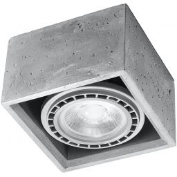 Sollux Lighting Quatro lampa podsufitowa 1x40W szary SL.0883