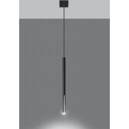 Sollux Lighting Mozaica lampa wisząca 1x40W czarny/chrom SL.0885