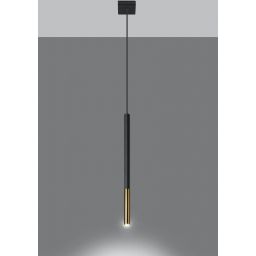 Sollux Lighting Mozaica lampa wisząca 1x40W czarny/złoto SL.0891