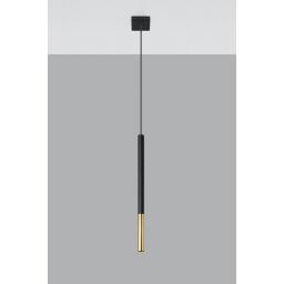 Sollux Lighting Mozaica lampa wisząca 1x40W czarny/złoto SL.0891