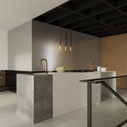 Sollux Lighting Mozaica lampa wisząca 3x40W czarna/złota SL.0892